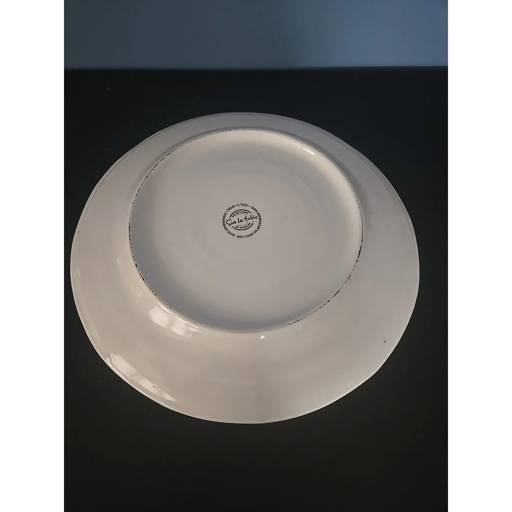 Vintage Sur La Table The Art Of Soul of Cooking Dinner Plate 15'' Made in Italy